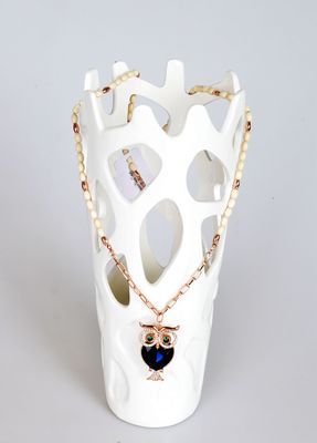 猫头鹰之魅 丽银新款镶宝石项饰，时尚与神秘的完美邂逅